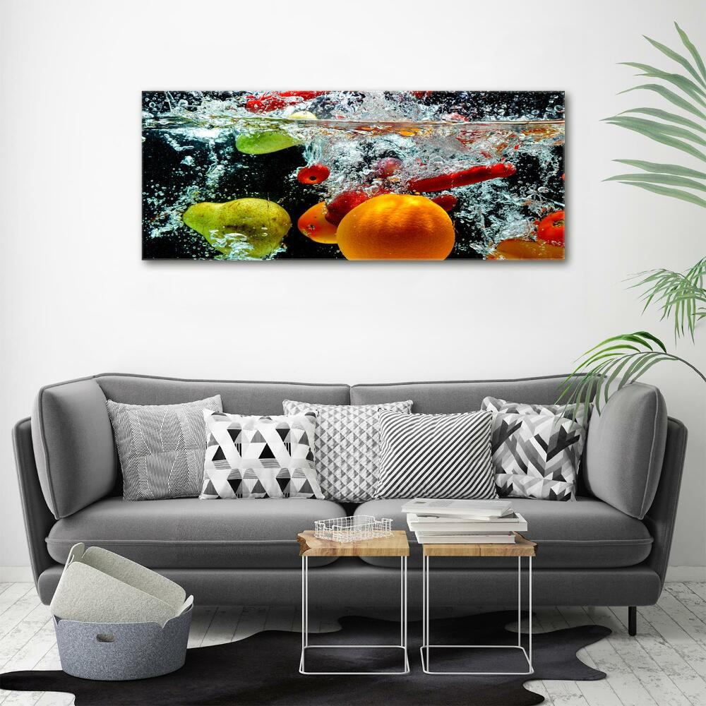 Tableau photo sur toile Fruits sous l'eau