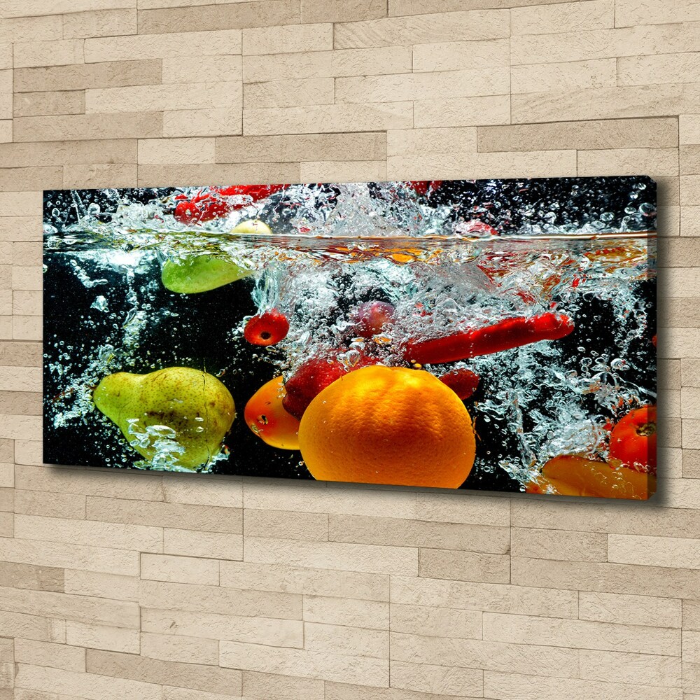 Tableau photo sur toile Fruits sous l'eau