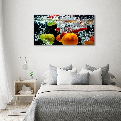 Tableau photo sur toile Fruits sous l'eau