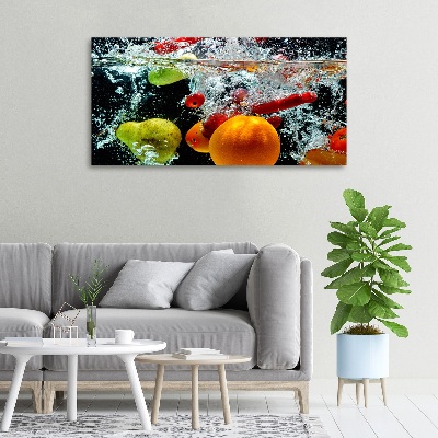 Tableau photo sur toile Fruits sous l'eau