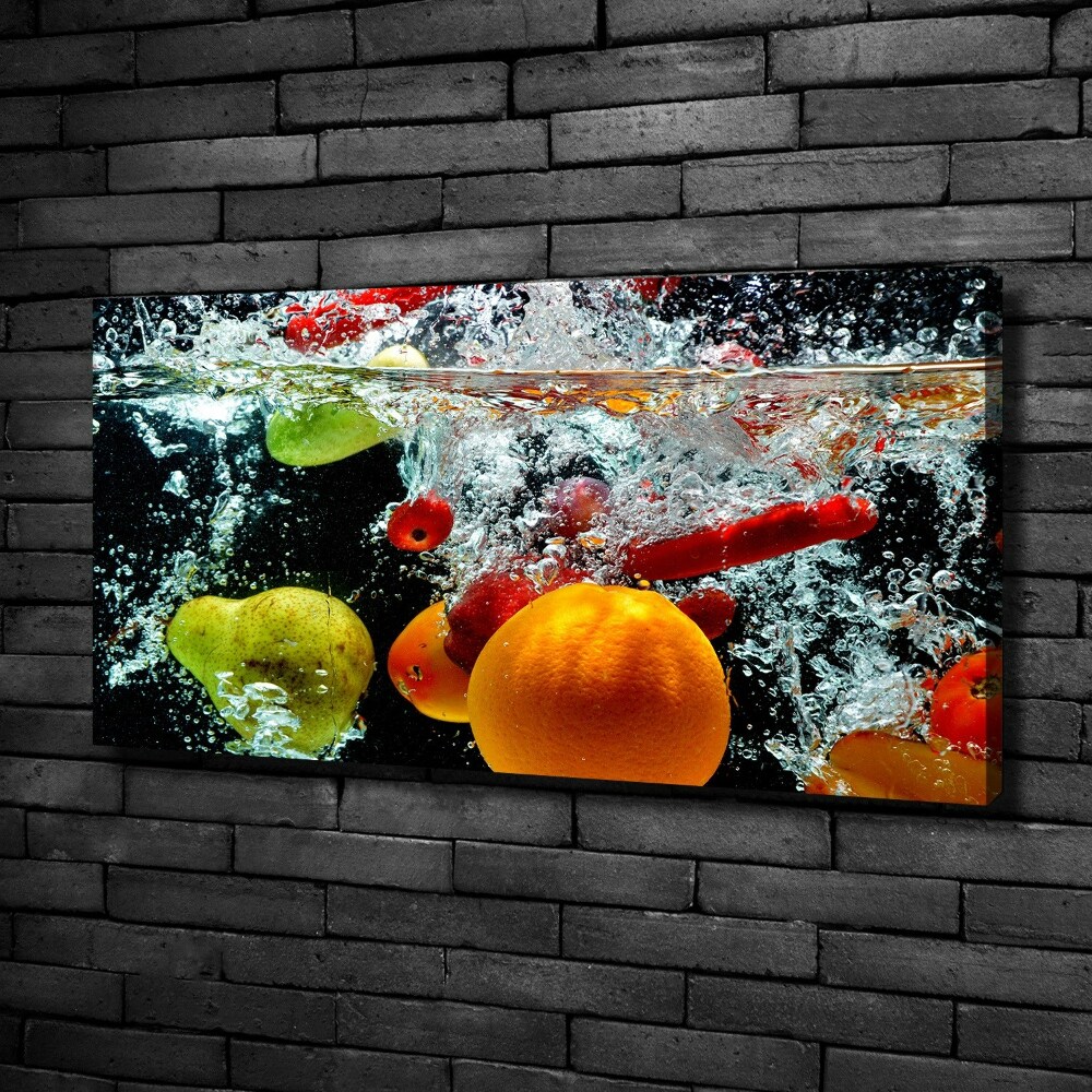 Tableau photo sur toile Fruits sous l'eau