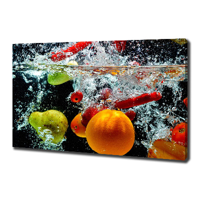 Tableau photo sur toile Fruits sous l'eau