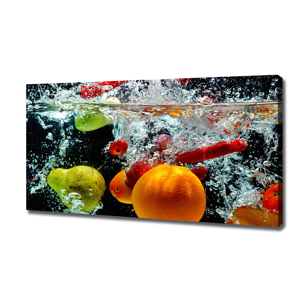 Tableau photo sur toile Fruits sous l'eau