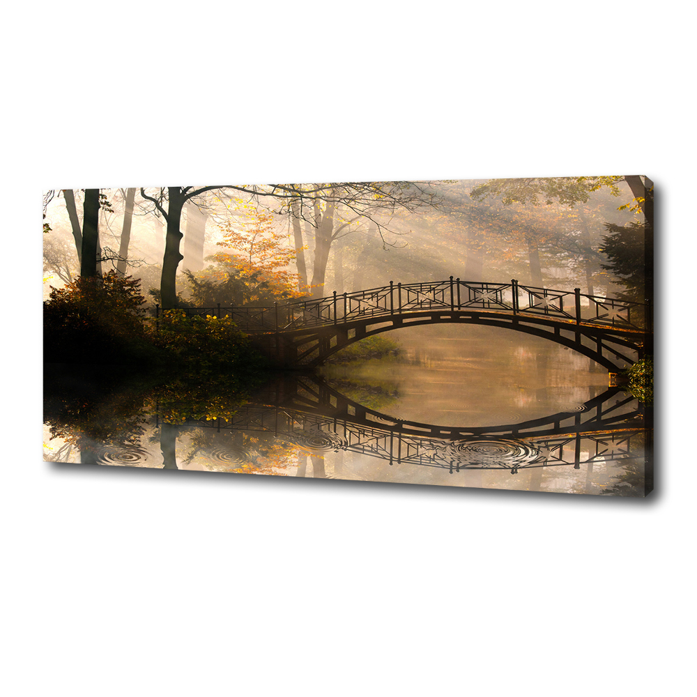 Tableau photo sur toile Vieux pont en automne