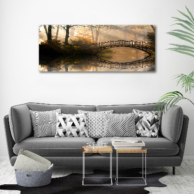 Tableau photo sur toile Vieux pont en automne