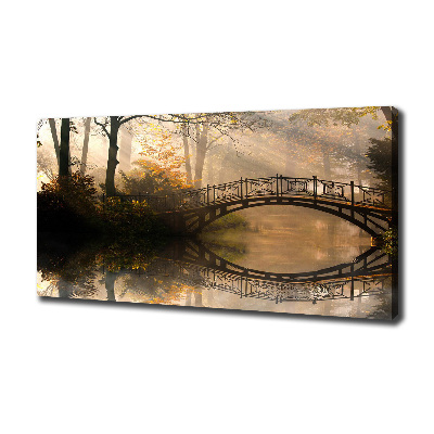 Tableau photo sur toile Vieux pont en automne