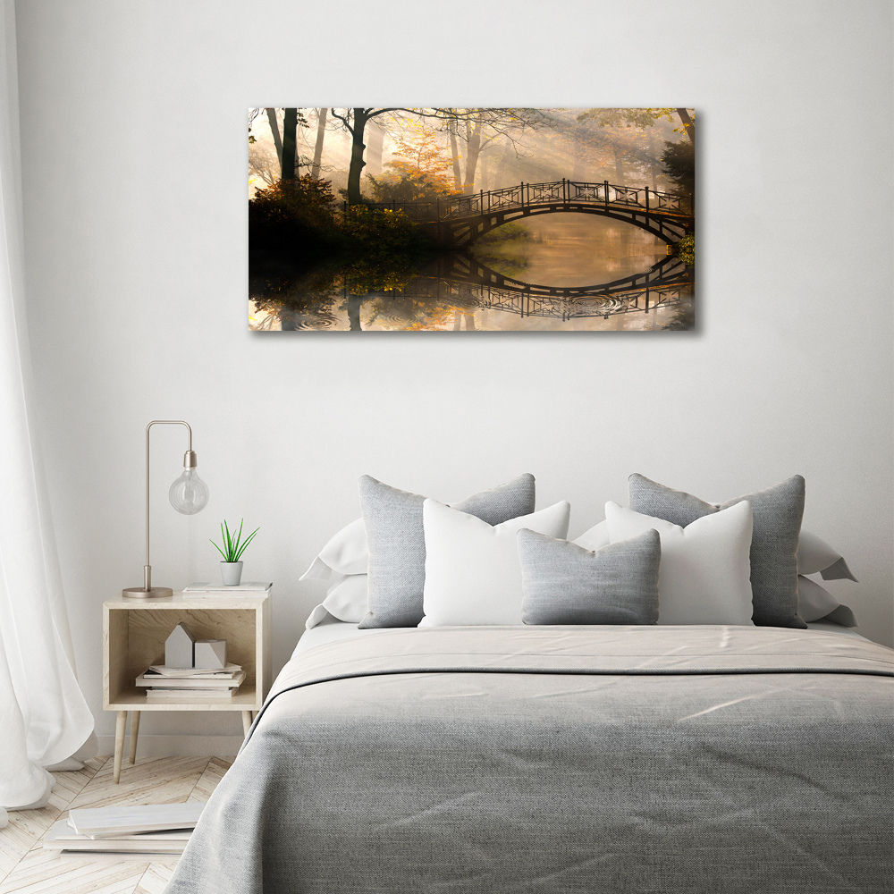 Tableau photo sur toile Vieux pont en automne