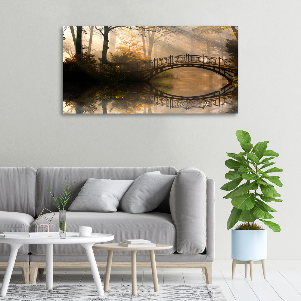 Tableau photo sur toile Vieux pont en automne