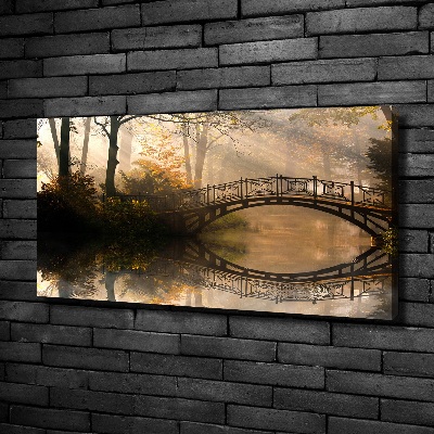 Tableau photo sur toile Vieux pont en automne