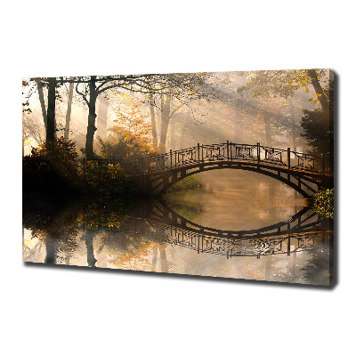 Tableau photo sur toile Vieux pont en automne