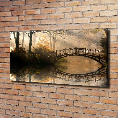 Tableau photo sur toile Vieux pont en automne