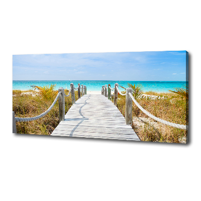 Tableau photo sur toile Chemin au bord de la mer