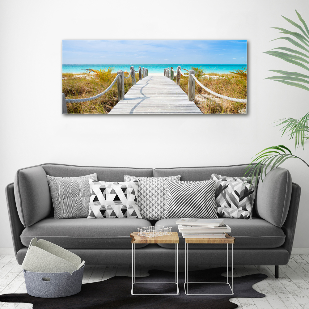 Tableau photo sur toile Chemin au bord de la mer