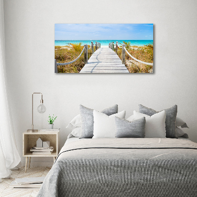 Tableau photo sur toile Chemin au bord de la mer