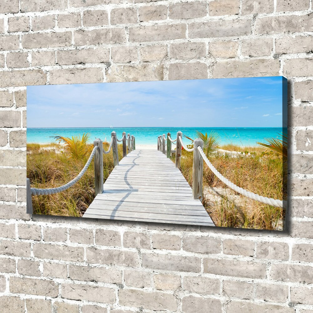 Tableau photo sur toile Chemin au bord de la mer