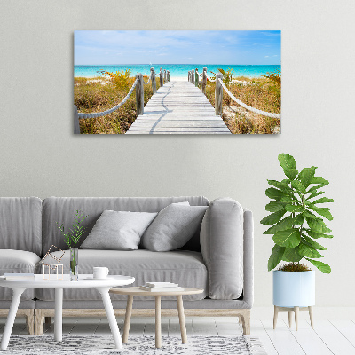 Tableau photo sur toile Chemin au bord de la mer