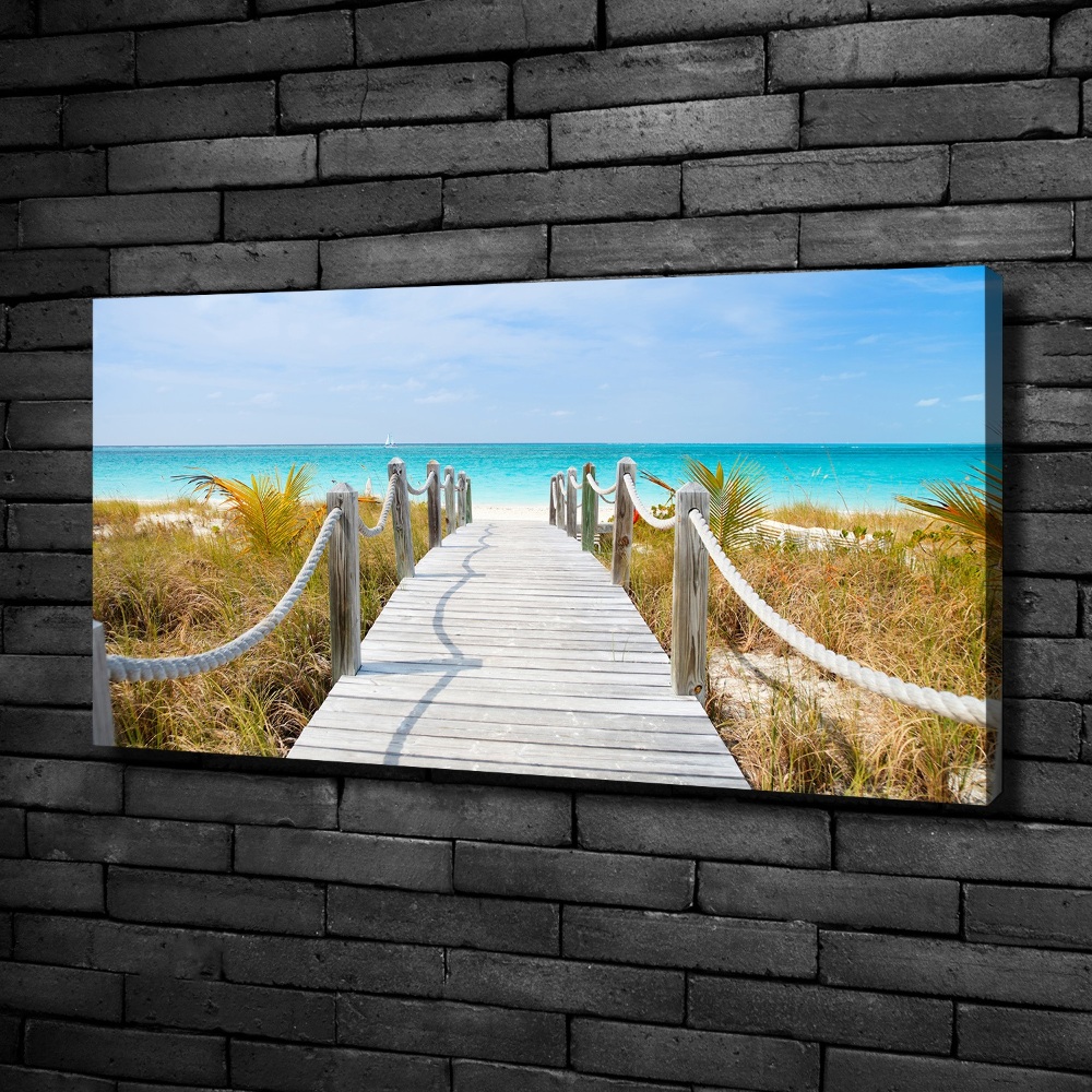 Tableau photo sur toile Chemin au bord de la mer