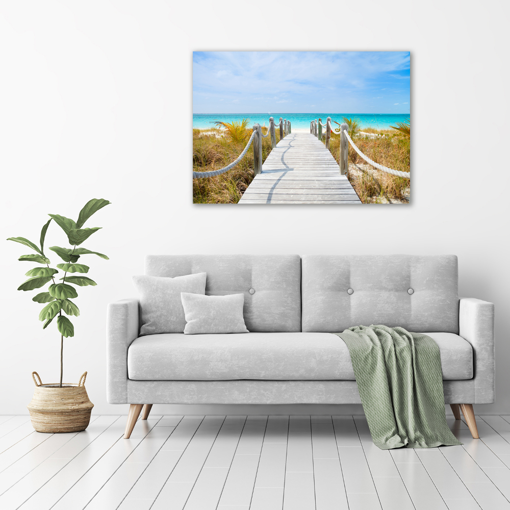 Tableau photo sur toile Chemin au bord de la mer