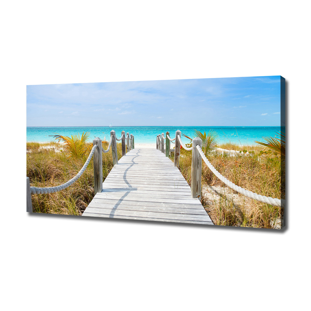 Tableau photo sur toile Chemin au bord de la mer