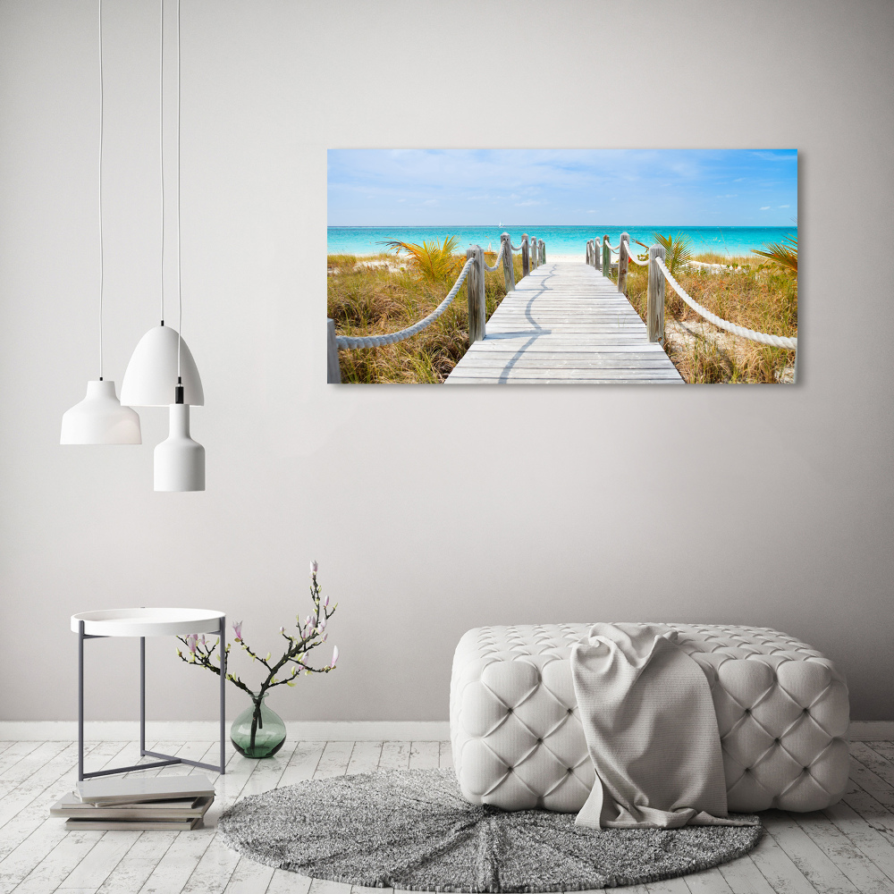 Tableau photo sur toile Chemin au bord de la mer