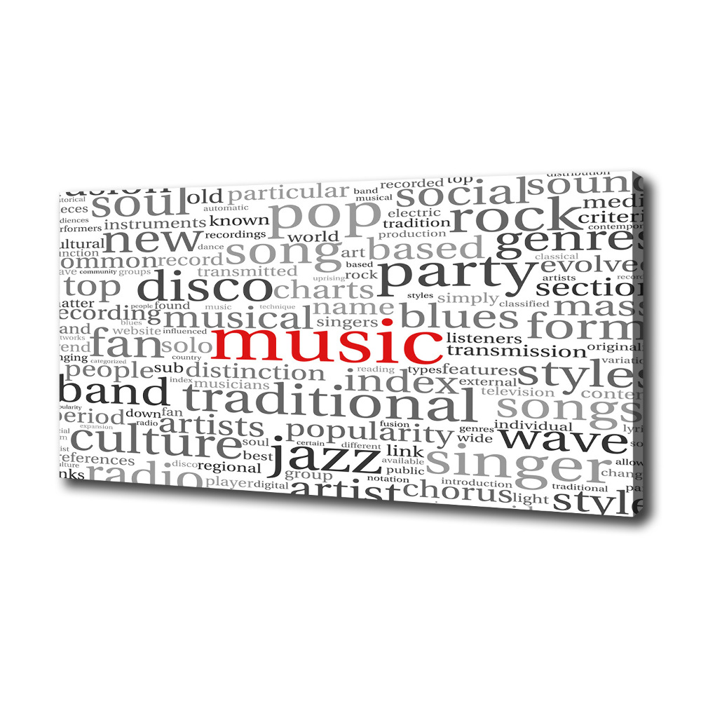 Tableau photo sur toile Genres musicaux