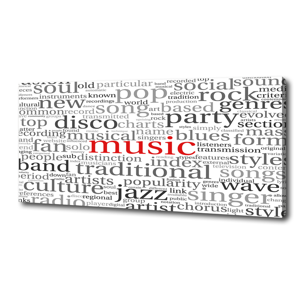 Tableau photo sur toile Genres musicaux