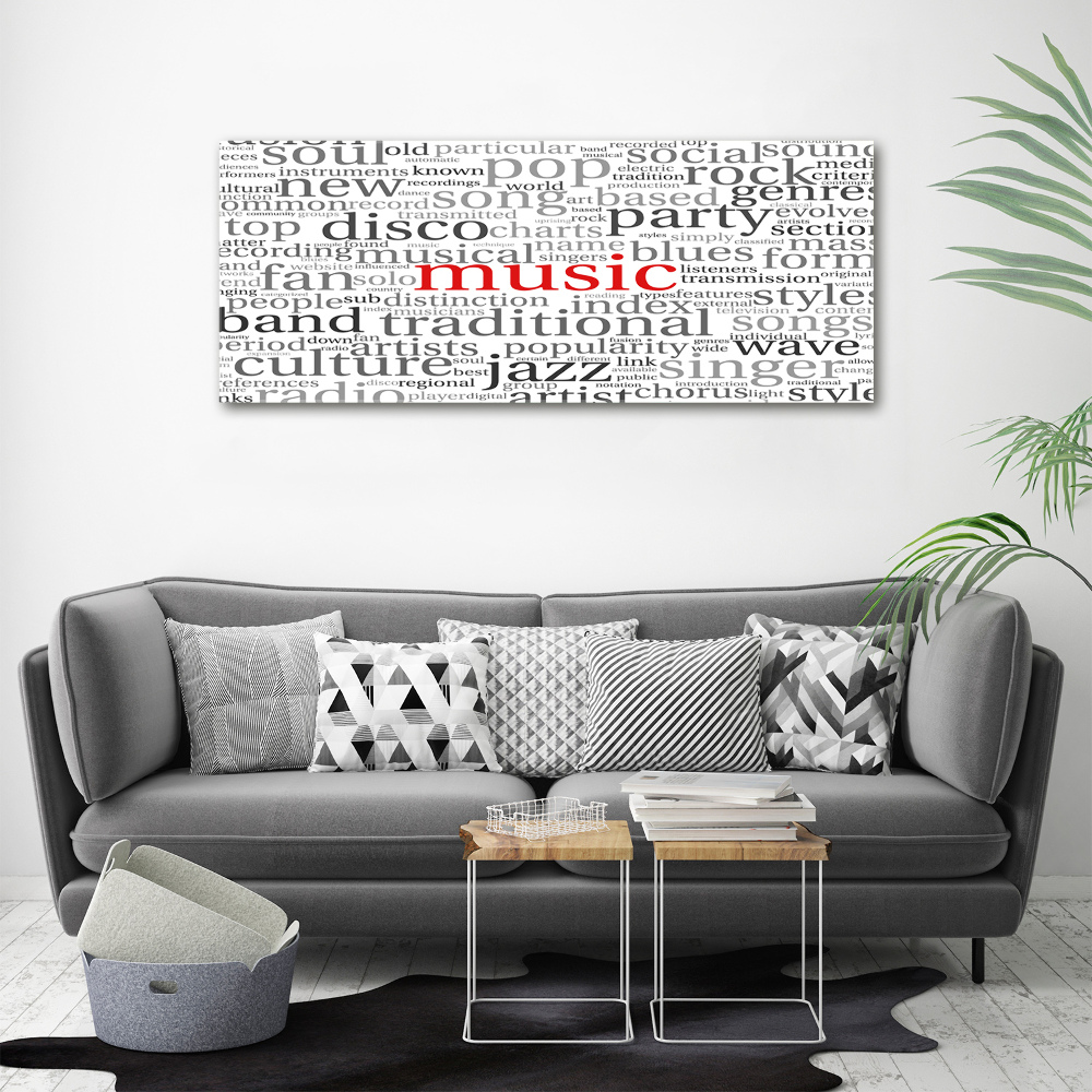 Tableau photo sur toile Genres musicaux