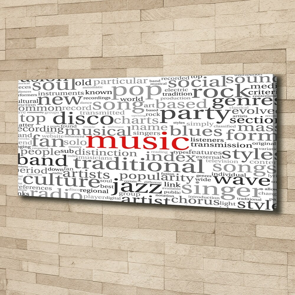 Tableau photo sur toile Genres musicaux