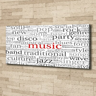 Tableau photo sur toile Genres musicaux