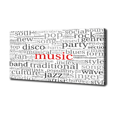 Tableau photo sur toile Genres musicaux