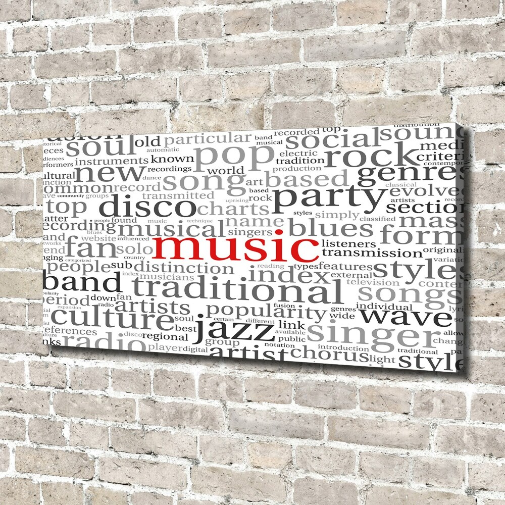 Tableau photo sur toile Genres musicaux