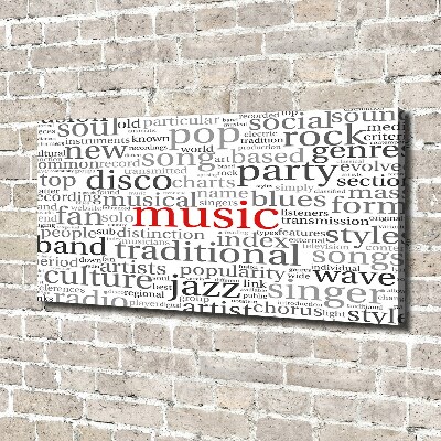 Tableau photo sur toile Genres musicaux