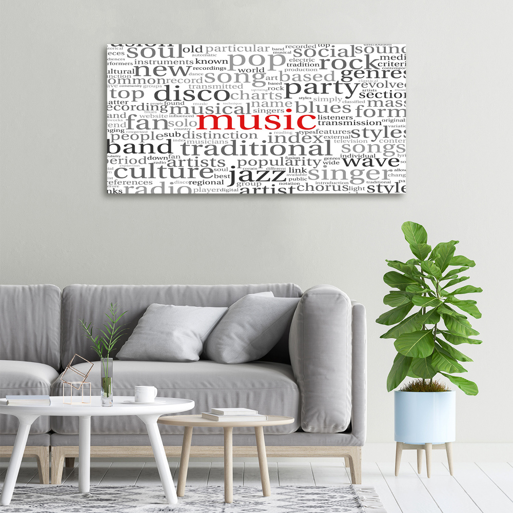 Tableau photo sur toile Genres musicaux