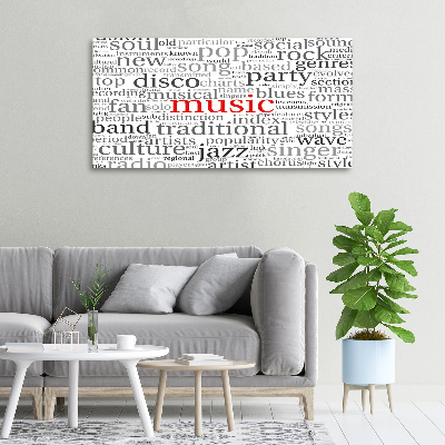 Tableau photo sur toile Genres musicaux