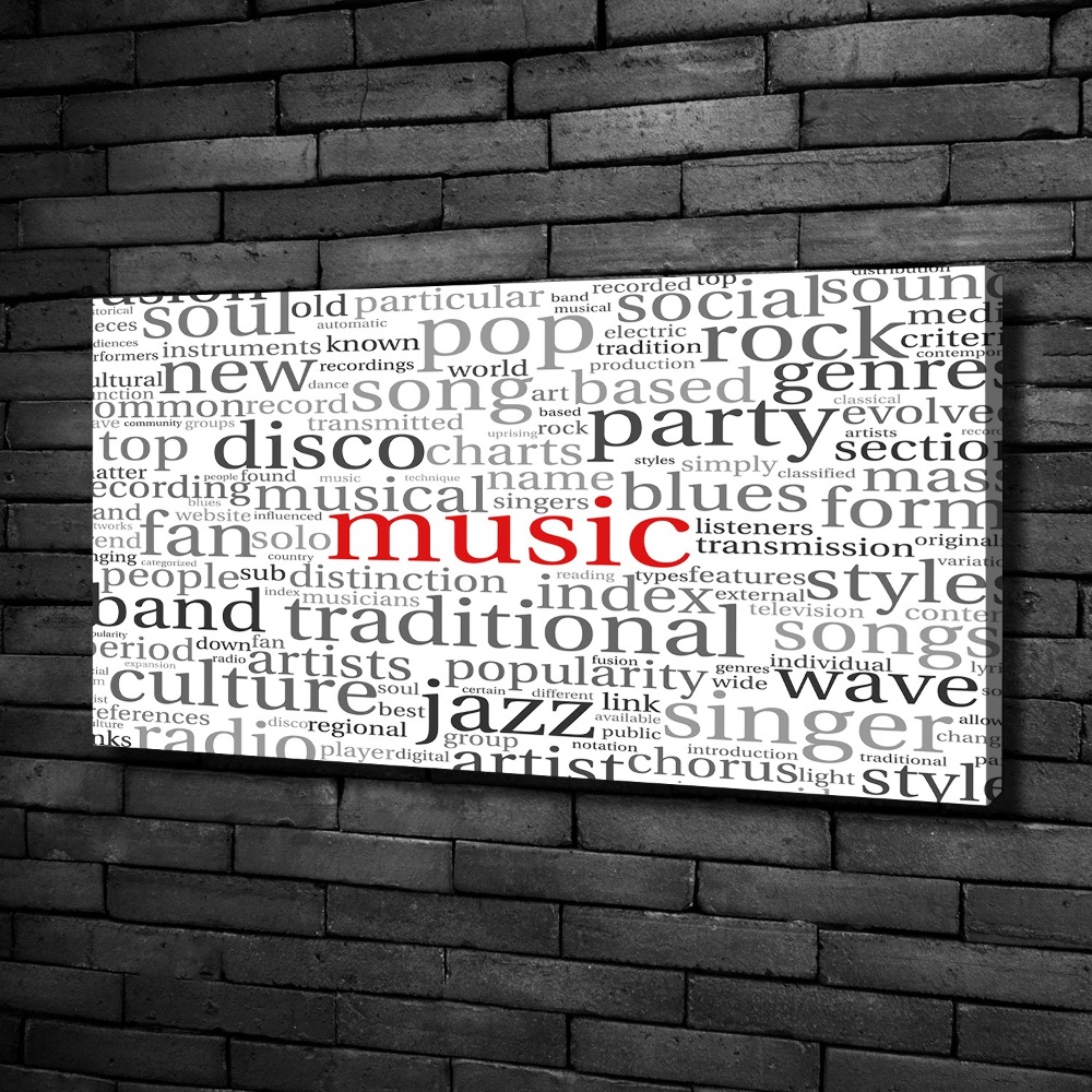 Tableau photo sur toile Genres musicaux