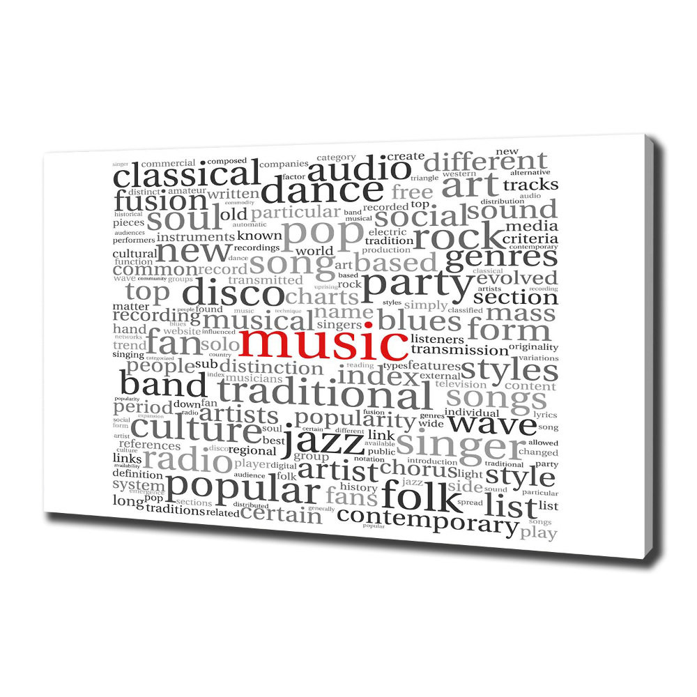 Tableau photo sur toile Genres musicaux