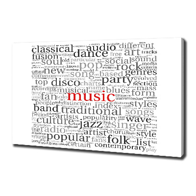 Tableau photo sur toile Genres musicaux