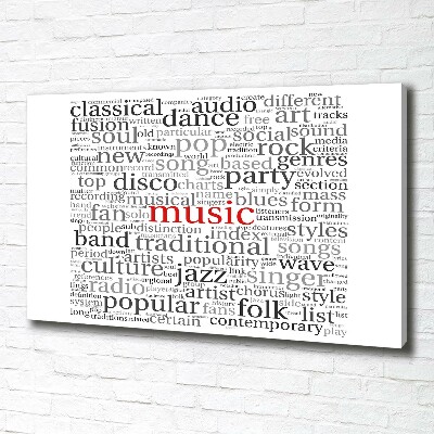 Tableau photo sur toile Genres musicaux