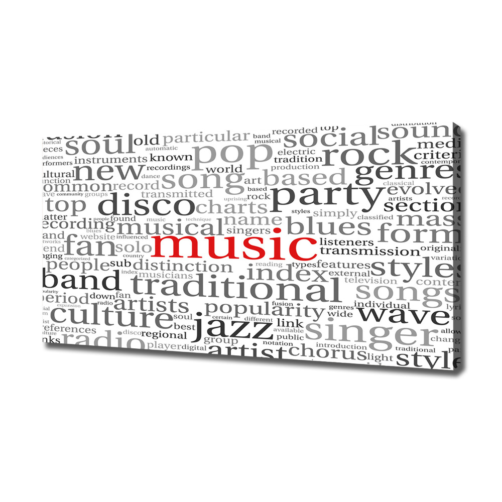 Tableau photo sur toile Genres musicaux