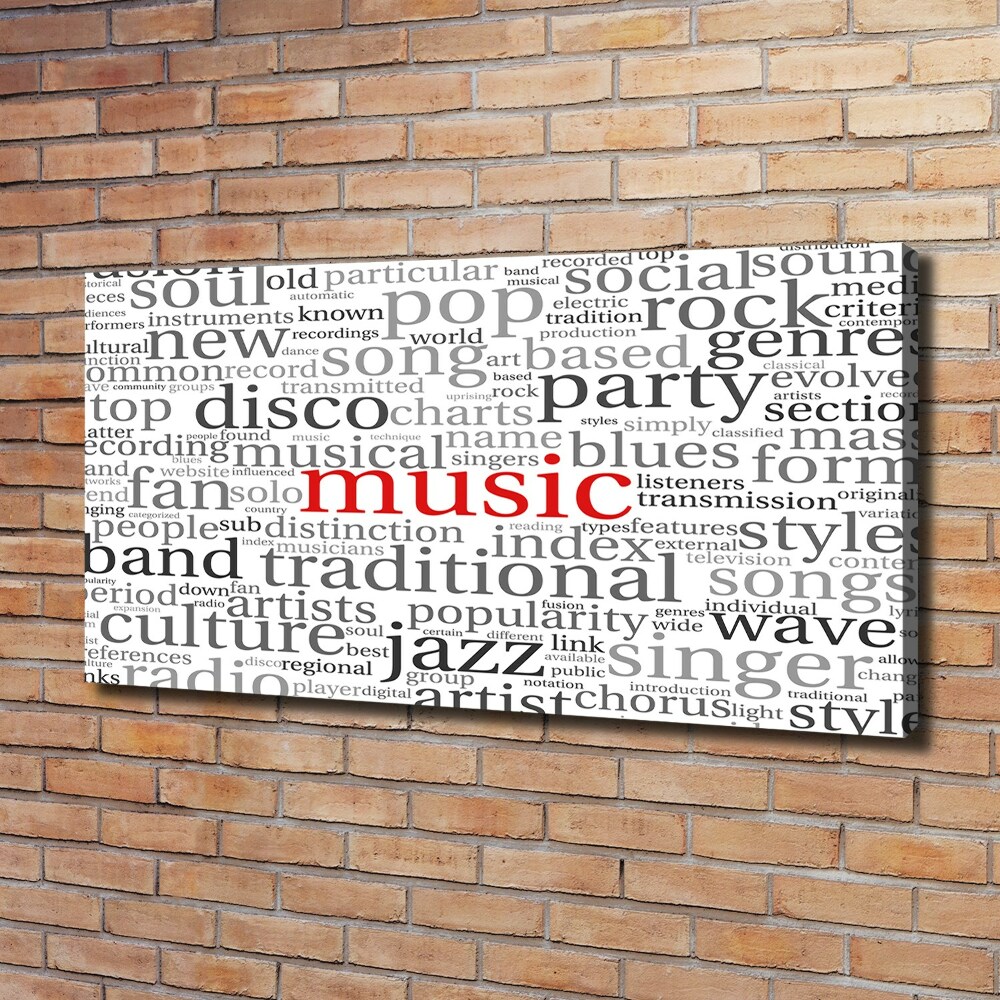 Tableau photo sur toile Genres musicaux