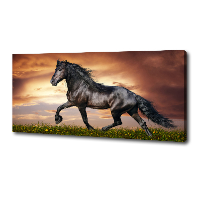 Tableau sur toile Cheval au trot