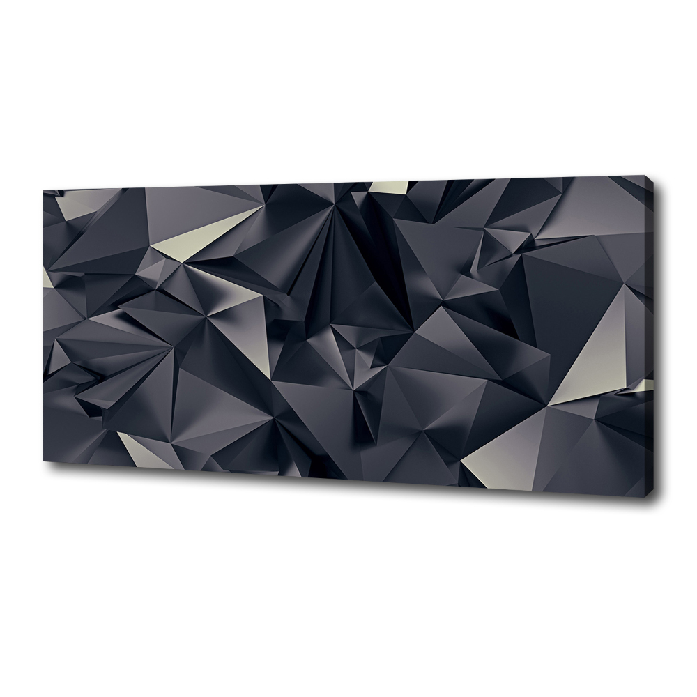 Tableau mural sur toile Abstraction noire 3D