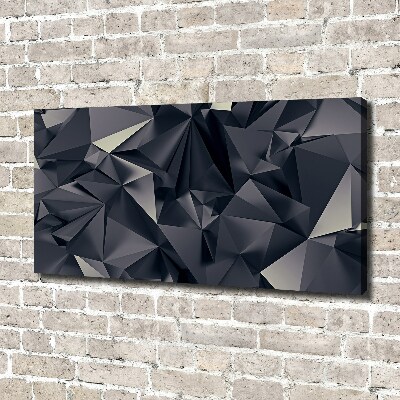 Tableau mural sur toile Abstraction noire 3D