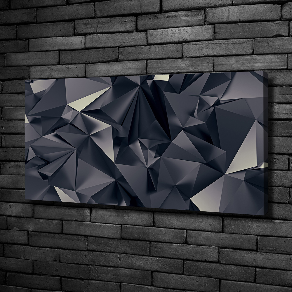 Tableau mural sur toile Abstraction noire 3D