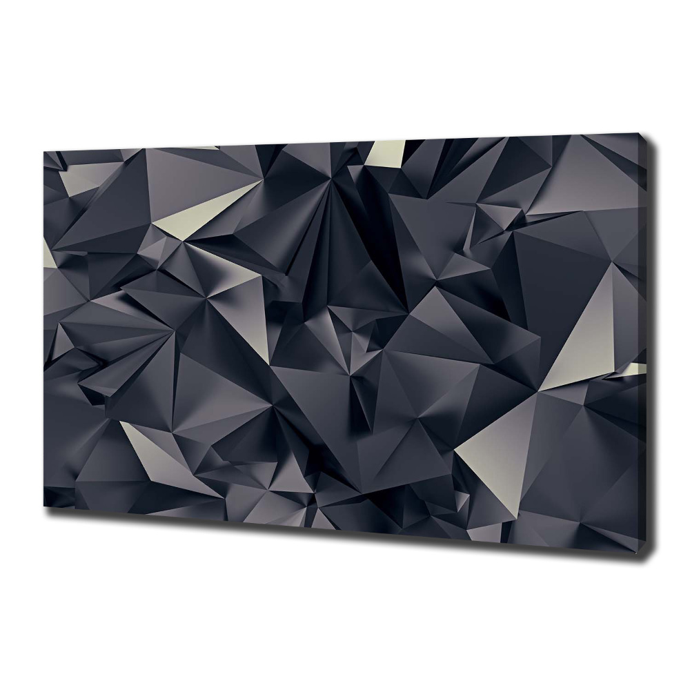 Tableau mural sur toile Abstraction noire 3D