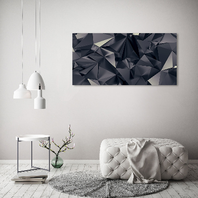 Tableau mural sur toile Abstraction noire 3D