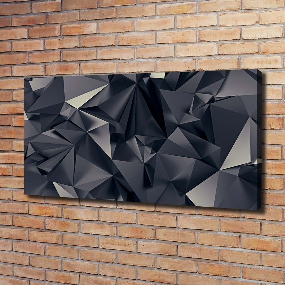 Tableau mural sur toile Abstraction noire 3D