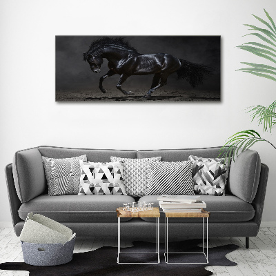 Tableau photo sur toile Cheval noir