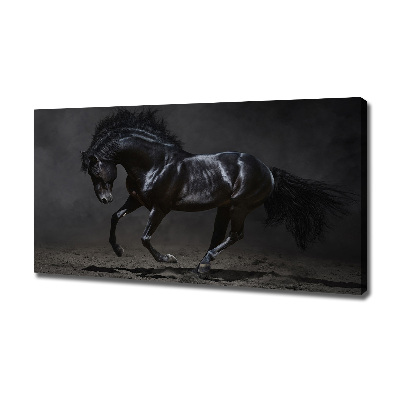 Tableau photo sur toile Cheval noir