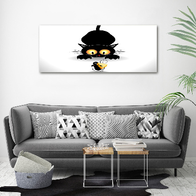 Tableau photo sur toile Chat et souris